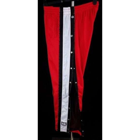 VTNMTS Vetements Tearaway Snap Jersey Track Pants Size M Mens Red - Picture 6 of 16